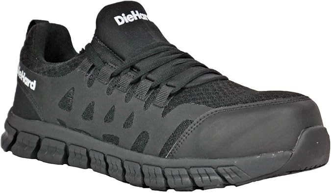DieHard Men's Bonneville Composite Toe Work Shoe, Black, 12 M US