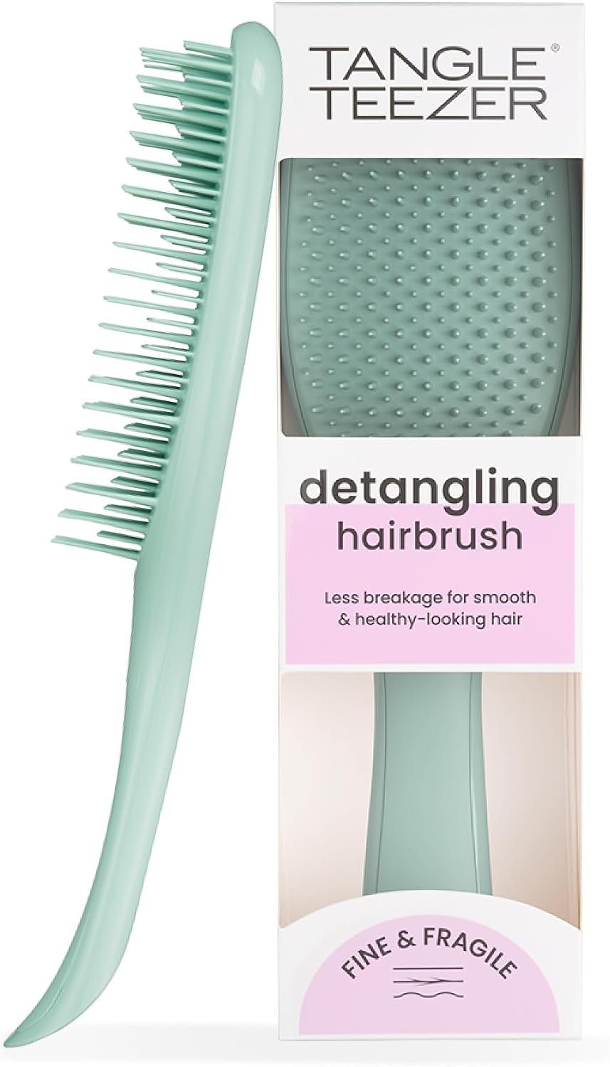 Tangle Teezer Large Ultimate Detangler Hairbrush - For Wet & Dry Hair - Detangling Brush for Thick, Curly & Long Hair - Two-Tiered Teeth Reduce Breakage & Eliminate Knots - Large Paddle - Marine Teal