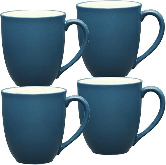 Noritake Colorwave Blue Set of 4 Mugs, 12 oz.