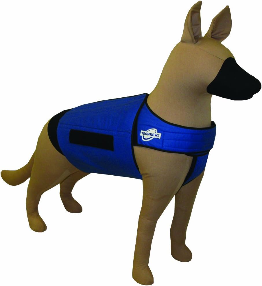 Phase Change Cooling Dog Coat, Medium/Large, Blue
