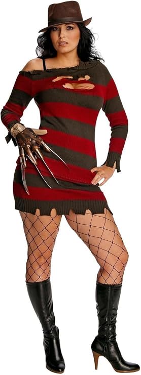 Rubies at Party City A Nightmare on Elm Street: Freddy Krueger Costume for Adults, Women's Plus