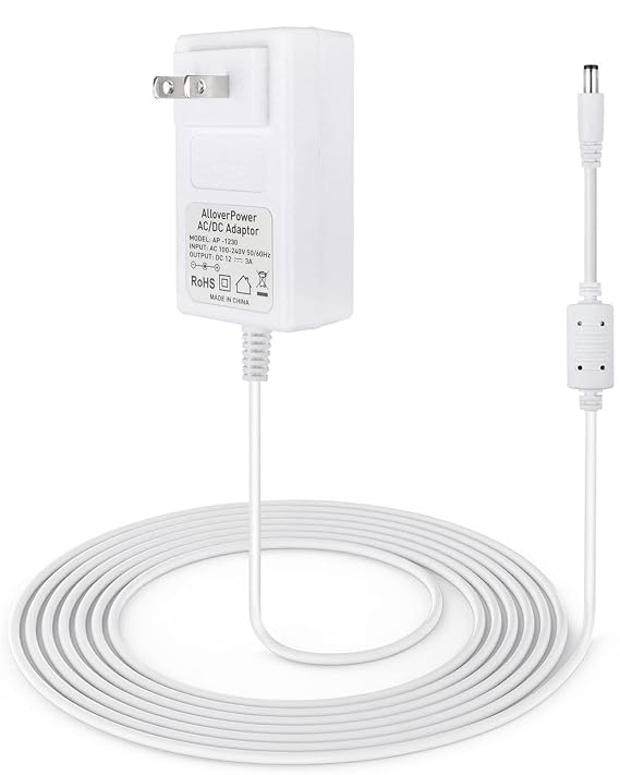 12V 3A Power Cord for 4moms mamaRoo 2/4, for Rockaroo Baby Swing, for mamaroo 2015 Infant Seat Bouncer Replacement AC Adapter Charger