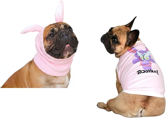 Dog Easter Shirt - M and Bunny Muff