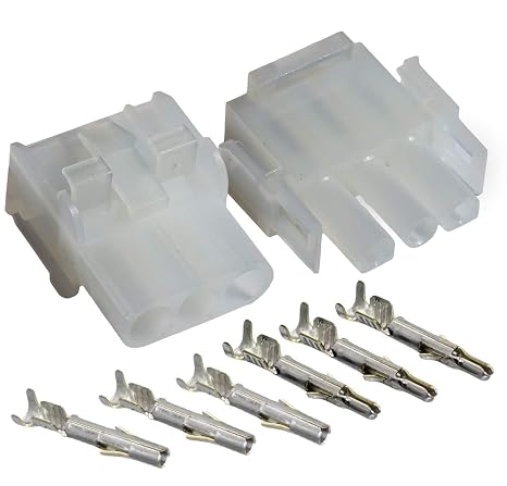 Molex -3 Match Set - (3-Pin) w/14-20 AWG, Wire Connector - 2.13mm D, Latch Lock, MLXTM