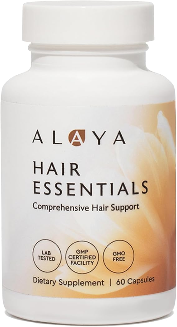 Alaya Hair Essentials for Women Biotin, Keratin, Folate, B12, 30 Day Supply
