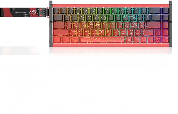 FKZ IROK MG68 Pro Aluminum Magnetic Switch Mechanical Keyboard,65% Hall Effect Rapid Trigger Adjustable Actuation USB-C Wired Custom RGB Gaming Keyboard with Side Printed Keycaps for PC Gamer (Black)