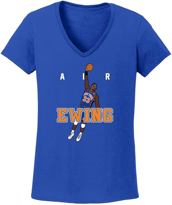 Patrick Ewing Air New York Ladies V-Neck Shirt T-Shirt