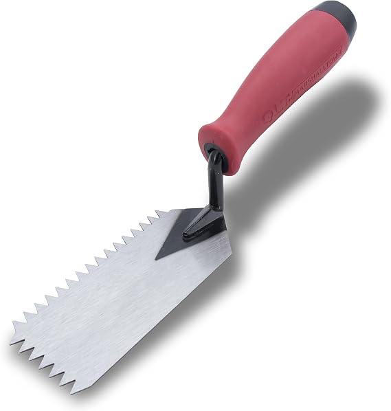 MARSHALLTOWN QLT V-Notched Margin Trowel, 5 x 2 Inch, Tile Trowel