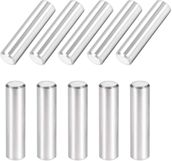 EFARMA Dowel Pin,Metal dowels,10 Pcs 8Mm Dowel Pins, 304 Stainless Steel Shelf Support Pin Metal Fasten Elements Used on Precise Location,Length 28mm (Size : Length 25mm)(Size:Length 30mm)
