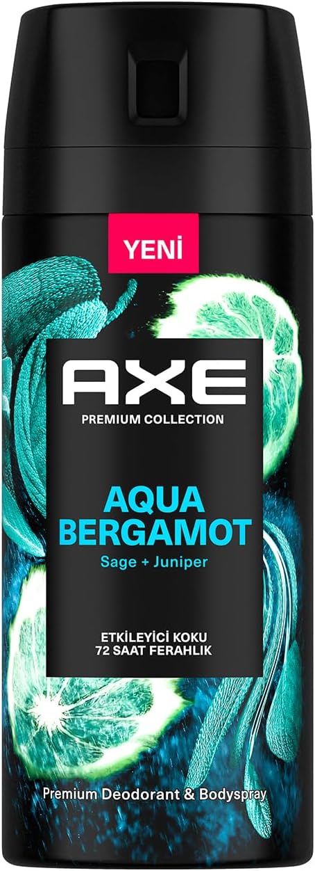 Ax Premium Collection Male Spray Deodorant Aqua Bergamot 150 ml