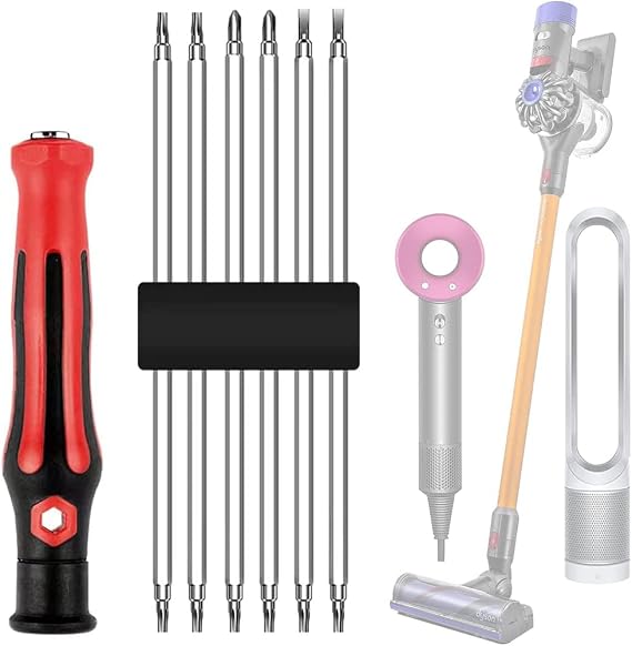Special Repair Tools For Dyson Hair Dryer Heavy Duty Star Torx Screwdriver Set, Maintenance Disassembly Tools For Dyson V6/V7/V8/V10/V11 Vacuum Cleaner, Set of 7 Piece