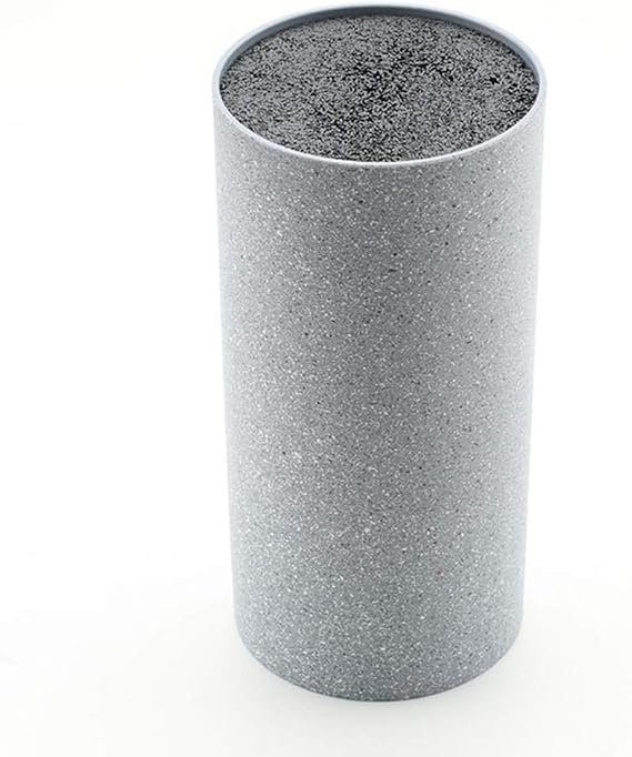Universal Knife Block Holder with Premium Nylon Insert - Cooking Utensils Holder, Perfect for Ceramic Knives, Steak Knives and Kitchen Accesseries Storage (Cylinder)