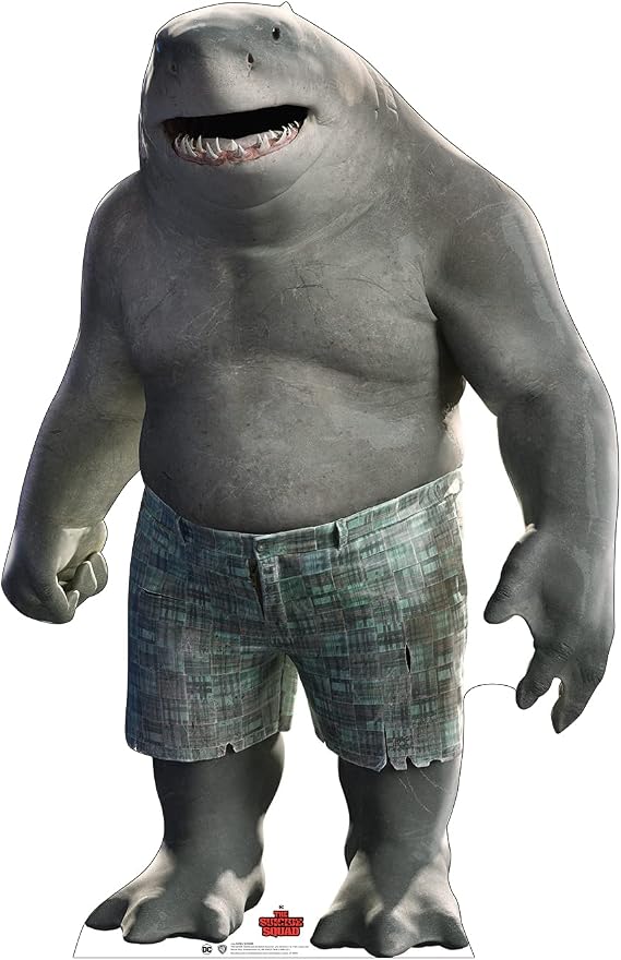 Cardboard People King Shark Life Size Cardboard Cutout Standup - WB The Suicide Squad (2021 Film)