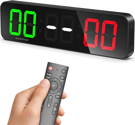15.2" Large Digital Scoreboard, Variable LED Color, Cornhole Scoreboard