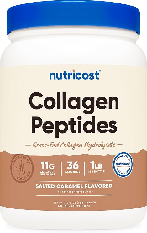 Nutricost Collagen Peptides Powder 1LB (454 G) Salted Caramel