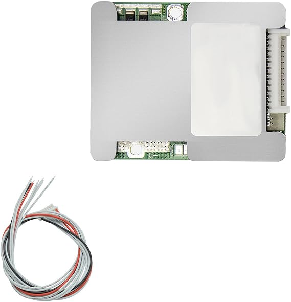 Smart BMS 8S-16S 20A-30A with Equalization Protection, Static Protection and Flame-Retardant Protection PCB Protection Board for NCM/NCA Lithium Battery Pack (14S with 3.7V/3.6V/20A)