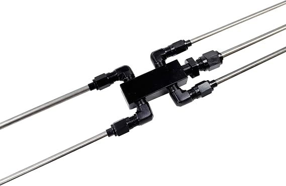 LS Coolant Crossover AN4 Steam Vent Kit LS 4 Port Stainless Steam Line Kit | Fit for LS 4 Port Steam Vent Engine LS1, LS2, LS3, LS6, LS7, LS9, LSX