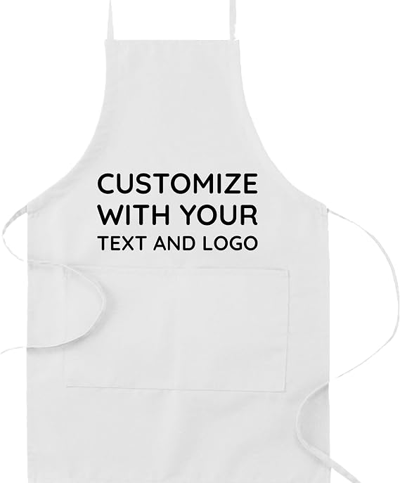 Custom Aprons Chef Apron | Ideal for Waitress, Kitchen Use