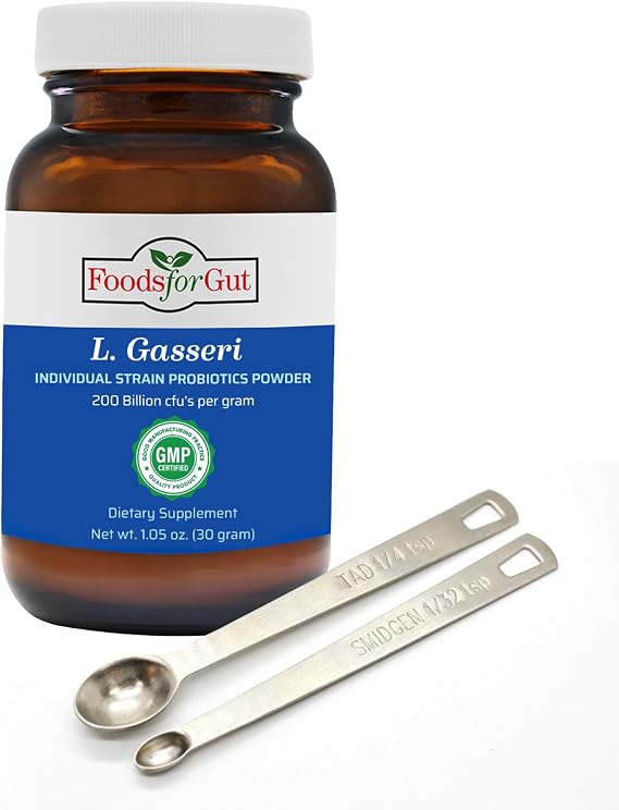 Foods For Gut Lactobacillus Gasseri Probiotic Powder 200 Billion cfu's | Made in USA | Weight Control | Promote a Well-Balanced microbiome | High Potency | L.Gasseri | 30 Grams (1.05 Oz)
