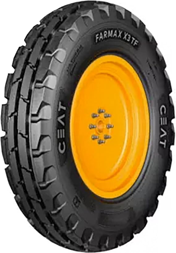 Ceat Farmax X3 TF 7.5-16 103A6 Tractor 8 Ply (TT) Tire | Tractor All Season Traction 103A6 Rated 8 Ply Bias Construction Black Sidewall Tire