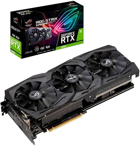ASUS NVIDIA GeForce RTX2060 GDDR6 6GB Video Card ROG-STRIX-RTX2060-O6G-GAMING