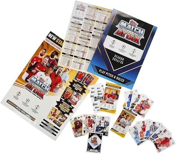 2024-25 Topps Match Attax Champions League Cards - Starter Pack (Album, 27 Cards + 2 LE)