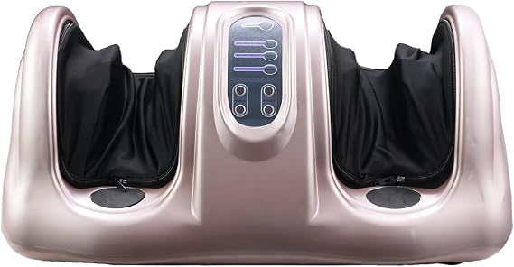 FLEXISPOT Premium Shiatsu Foot Massager with Remote Control Deep Kneading & Rolling Therapy for Feet, Ankles, Calves, and Legs Pain Relief & Circulation Booster for Home and Office (Rose Gold)