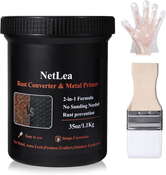 2-in-1 Rust Converter & Primer, 35 oz Direct-to-Rust, No Sanding
