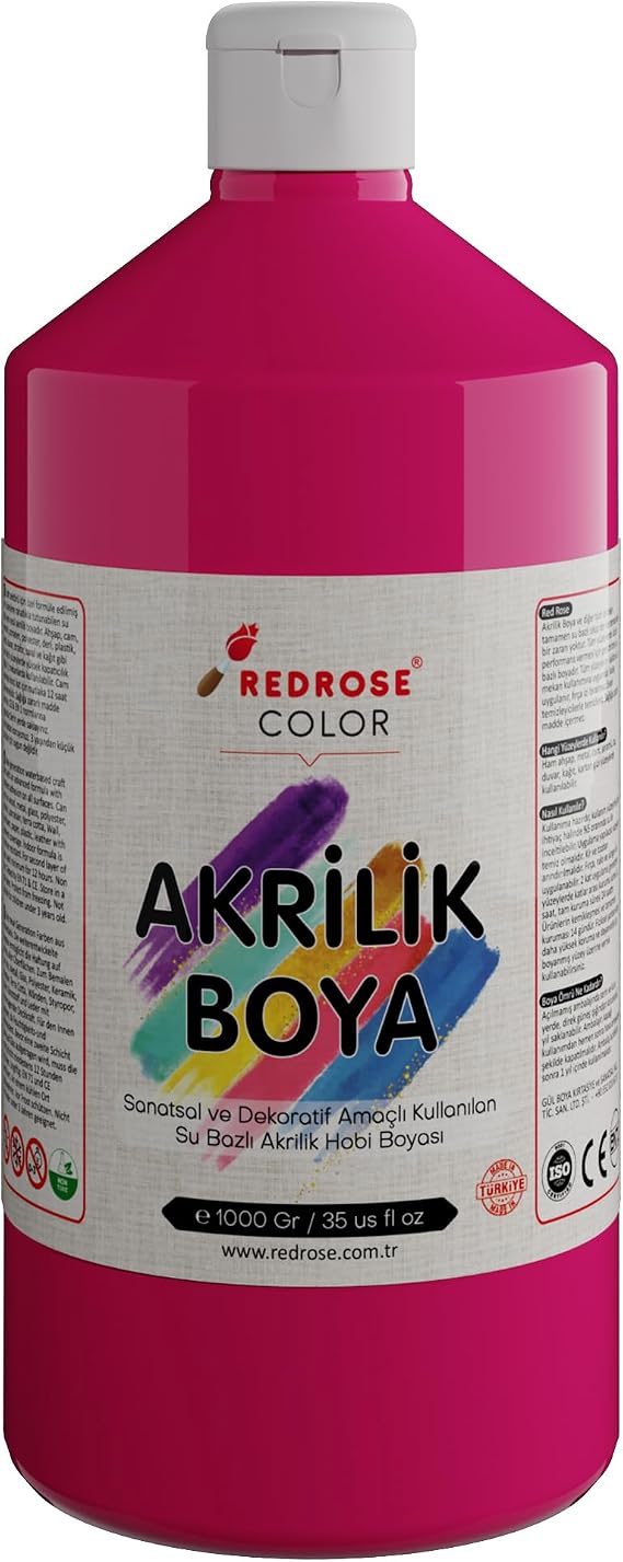 Red Rose Fuşya Akrilik Boya 1000 gr