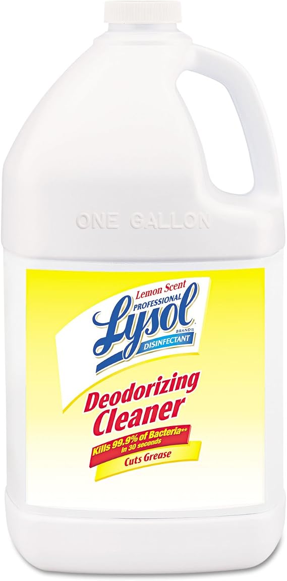 Professional LYSOL Brand Disinfectant Deodorizing Cleaner Concentrate, 1 gal Bottle, Lemon Scent