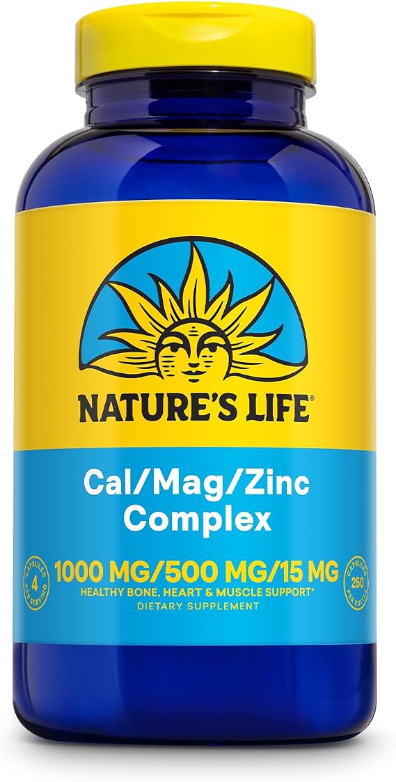 Nature's Life Cal Mag Zinc Complex for Women & Men, 250 Count