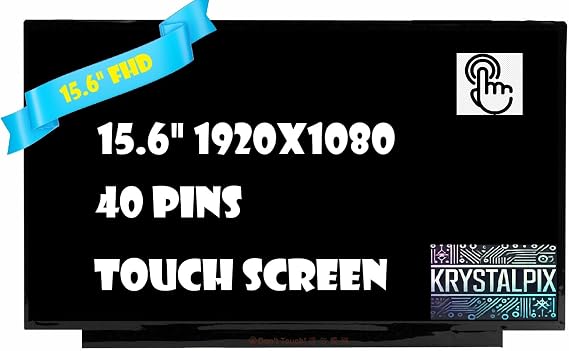 Replacement Touch LCD for HP 15-fd0150wm B8LA9UA LCD LED Screen 15.6" FHD 1920x1080 On-Cell Touch 40 pins Display New