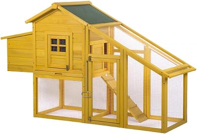 BestPet Chicken Coop Hen House Rabbit Hutch Chicken Cage Pen with Run,75