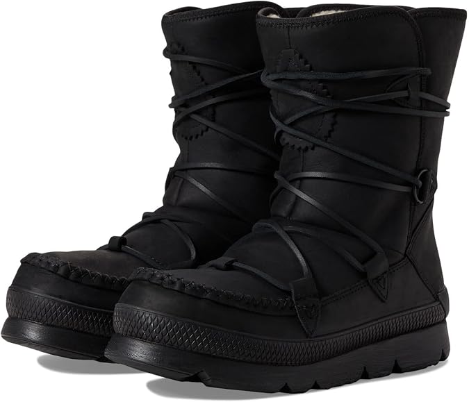 Manitobah Mukluks WP Pacific Half Winter Boot Black/Noir 5 M