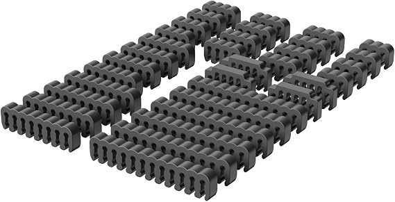Power Cable Sleeve Management Tool Set with 34PCS Acrylic Combs for Efficient Power Cable Computer Wiring Arrangement