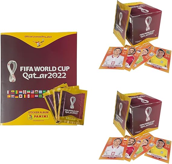 Panini Official FIFA World Cup Qatar 2022 Sticker Box 500 Stickers Total