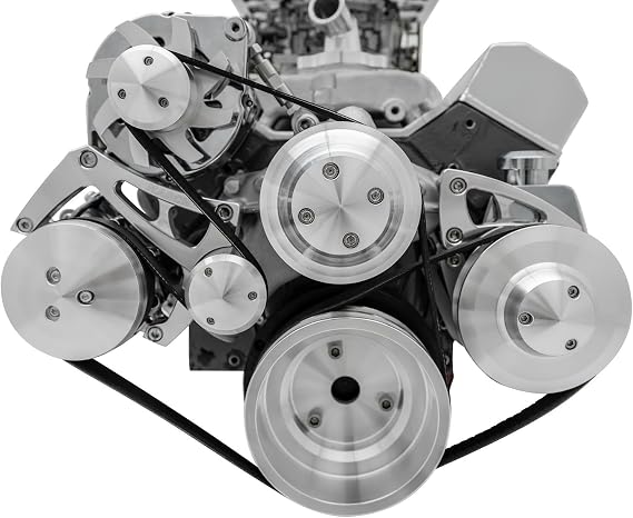 MARCH Performance 22072 LWP Serpentine Conversion Kit for Small Block Chevy Engine