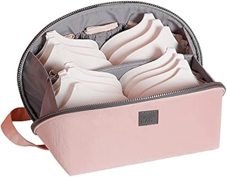 iN. Large Packing Organizer Bra Underwear Storage Bag Travel Lingerie Pouch Organizer Portable Grey