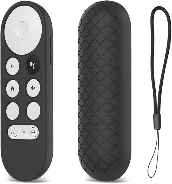 USTIYA Remote Case for Chromecast with Google TV Voice 4K HD Voice Control Cover (Black)