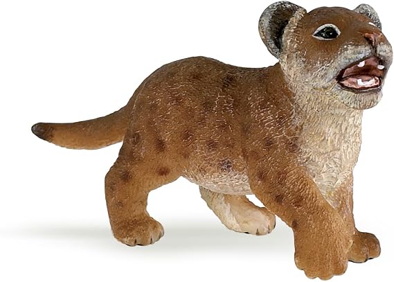 Papo - Realistic Lion Cub Figure - Ages 3+ Wild Life Collection - Educational Play Young Felines - Gift Idea Toy for Girls and Boys