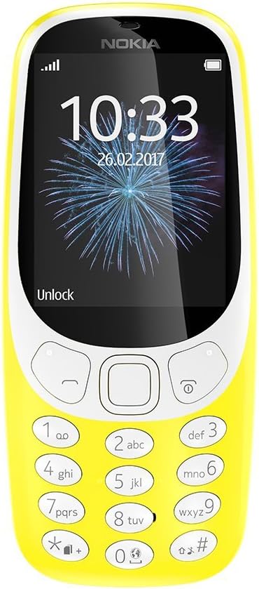 Nokia MT000738 3310 Unlocked Dual UK SIM-Free Mobile Phone - Yellow