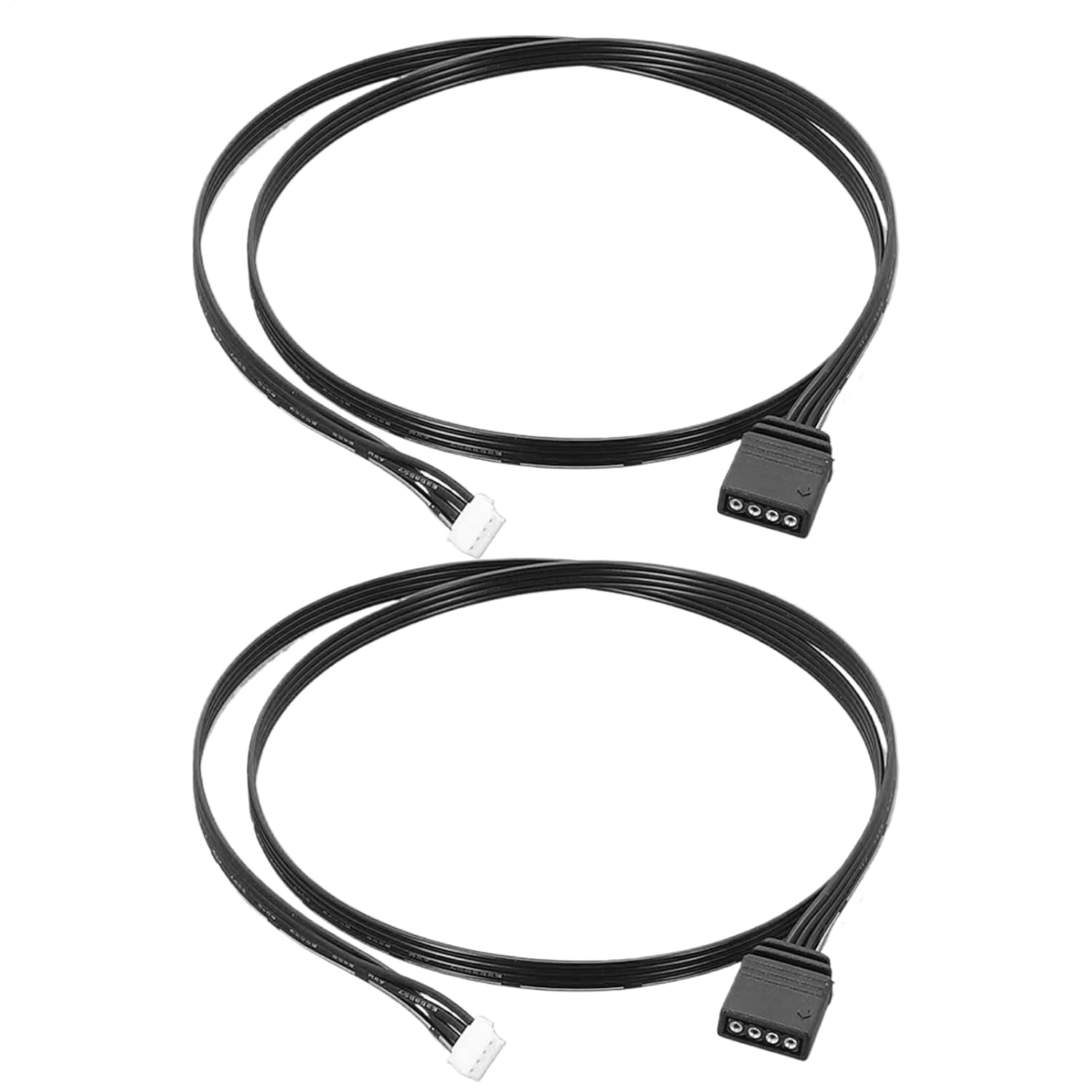 RGB PC Cables | 3 & 4 Pin LED Connector Strip - Motherboard RGB Extended Connector Cord for GPU PSU Monitor PC Game Consoles