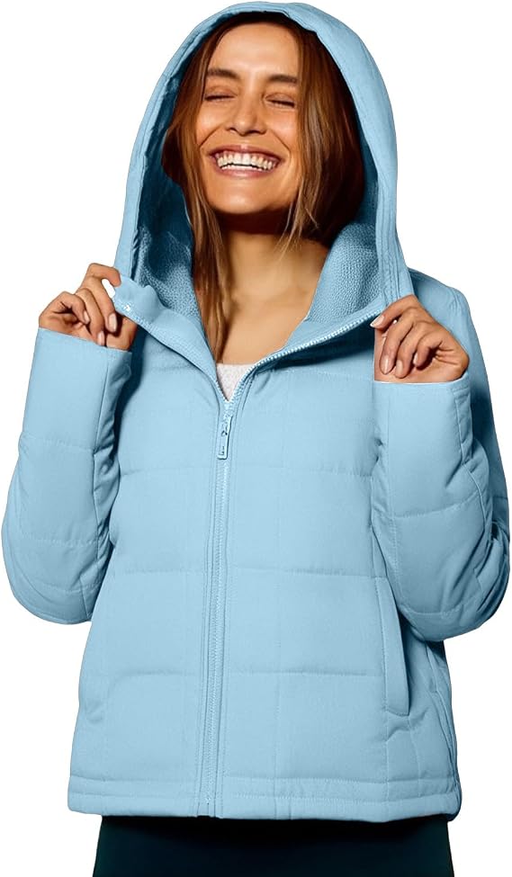 Womens Oversized Puffer Jacket Pullover Quilted Lightweight Jackets Fall Winter Warm Coat Dolman Hoodies Padded Coats