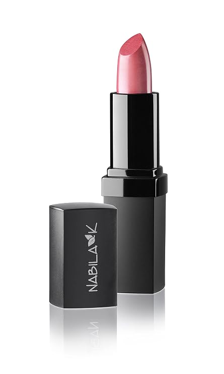 Nabila K Lipstick - Long Lasting with Glossy Finish - Hydrates & Seals in Moisture - Cruelty-Free Lip Color for Perfect Pout - 0.14 oz - Bella