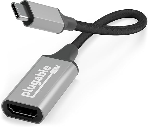 Plugable USB C to HDMI Adapter, HDMI 2.0, USB4 / Thunderbolt Adapter