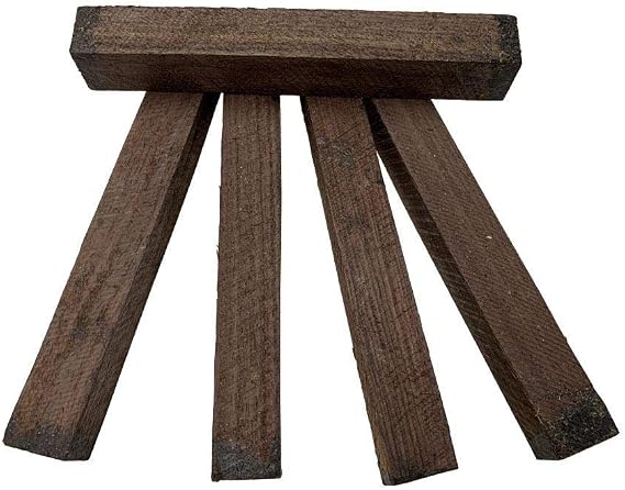 Exotic Wood Zone's Pack of 5 Rare Exotic East Indian Rosewood Square Pen Blank for Turning, Measuring 3/4 x 3/4 x 6 Inches