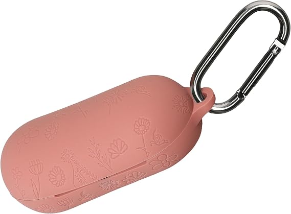 kwmobile Silicone Carry Case for Sony WF-C700N Case - Embossed Soft Rubber Pouch - Cover Embossed Pattern
