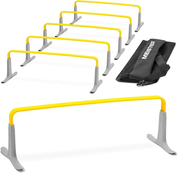 Meister ZoomFlex Agility Hurdles w/Carry Bag - Flex-Safe Modular Speed Training
