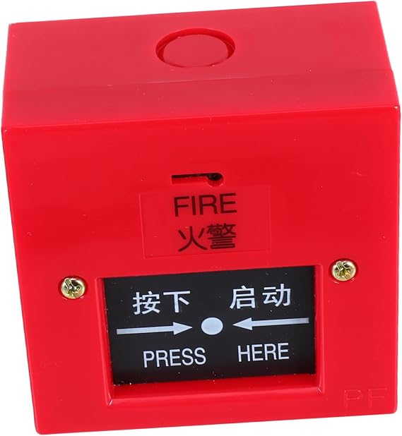 Resettable Manual Alarm Switch Red Plastic Fire Safety Button