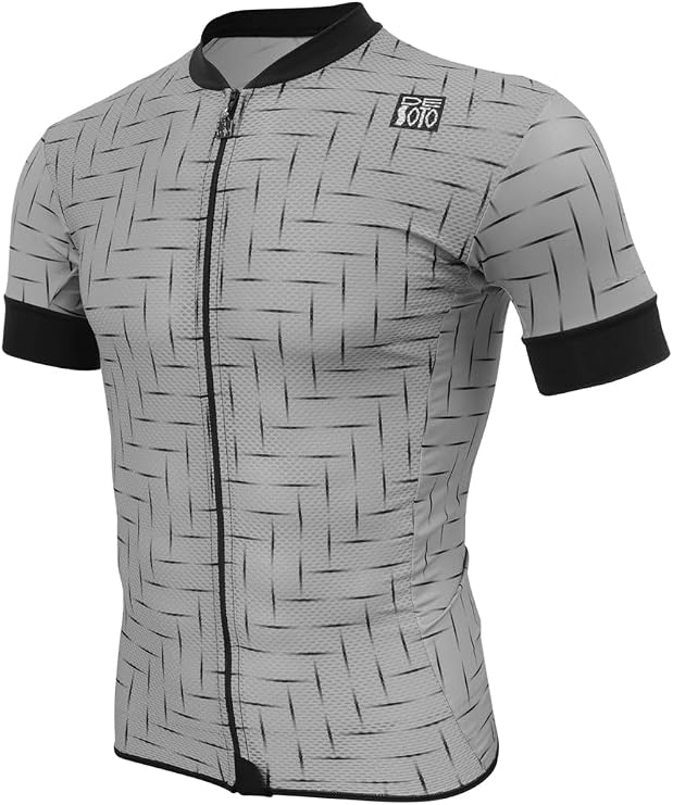 De Soto Mens Skin Cooler Short Sleeve Full Zip Tri Top Aero Fit, Cooling Fabric, Pockets, for Triathlon & Cycling